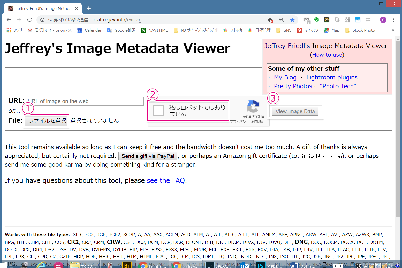 image metadata viewer
