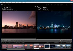 比較表示-左右パネル非表示