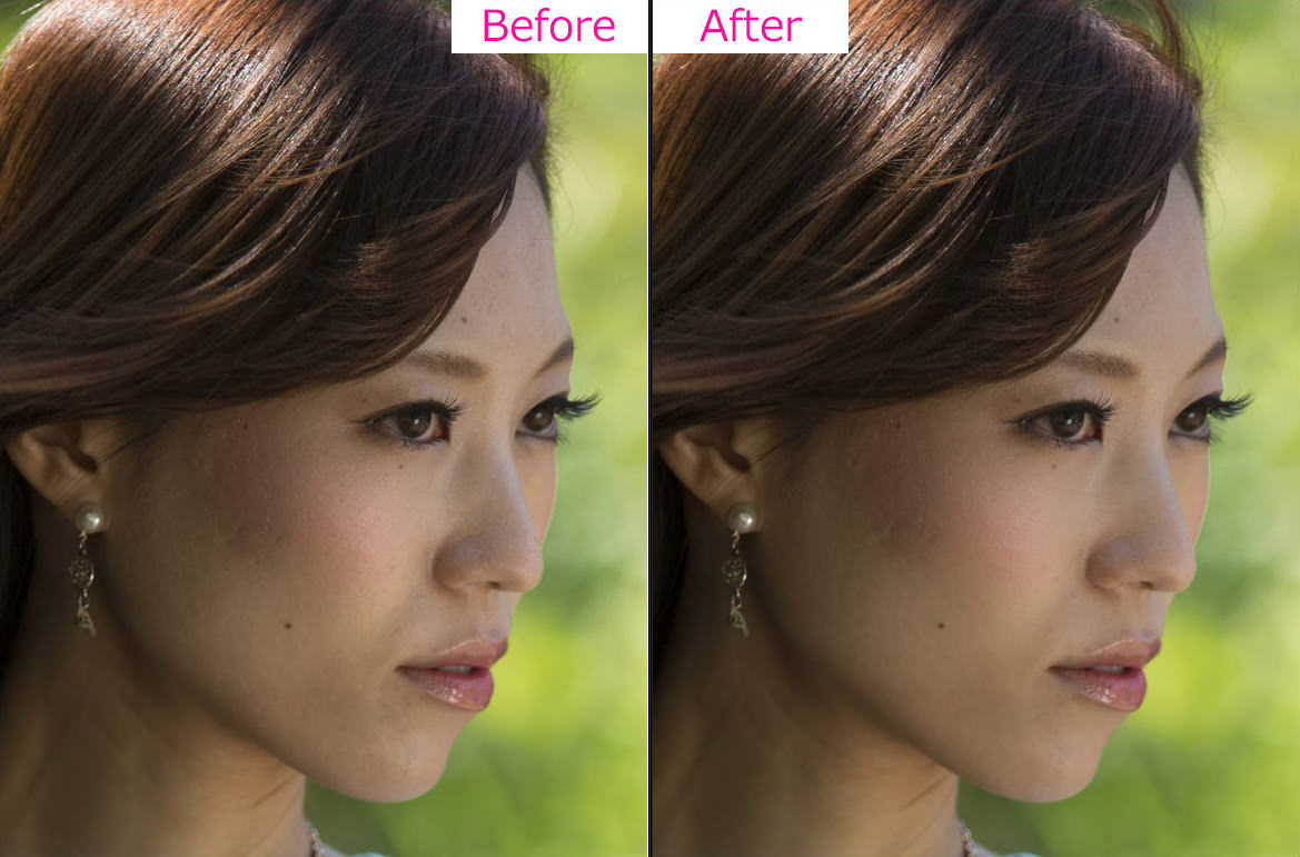 肌修整-Photoshop-Before-After