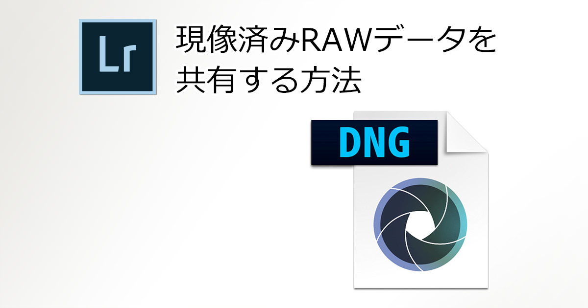 ライトルーム 現像済みrawデータを共有する方法 ミヤビプロダクション